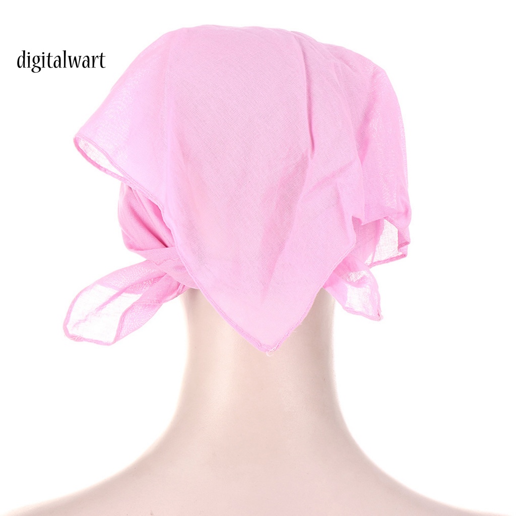 Kỹ Thuật Số| Mũ Turban Rộng Vành Che Nắng Thoáng Khí Màu Sắc Đơn Giản Thời Trang