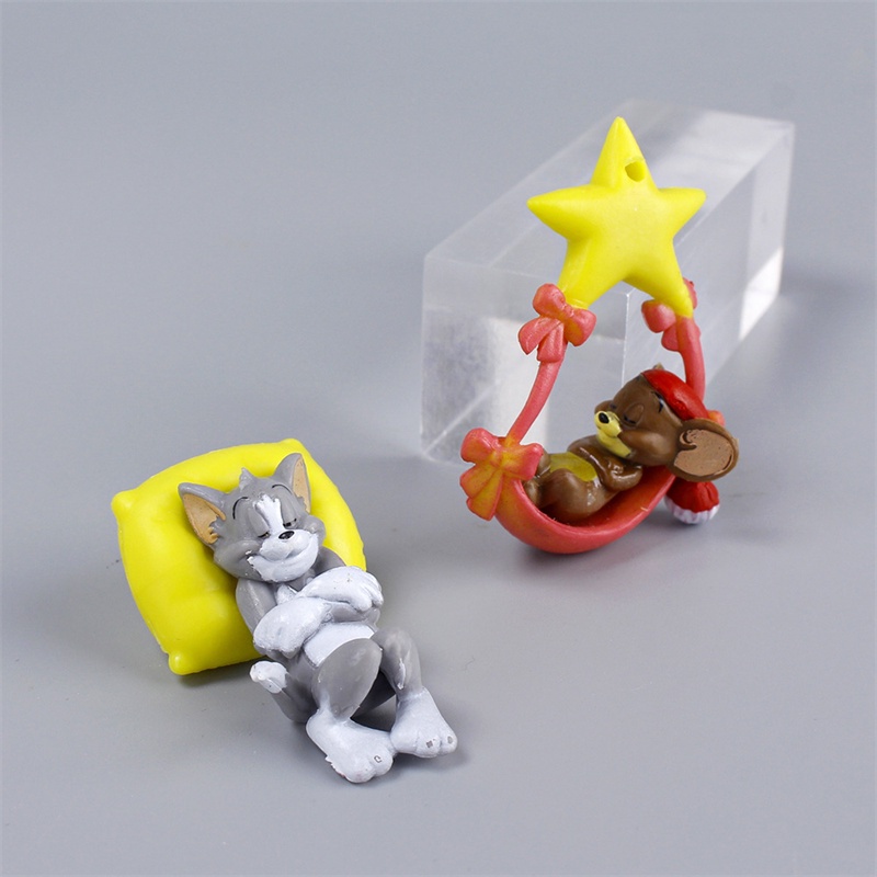 Bộ 5 Mô Hình Búp Bê Tom Và Jerry Đang Ngủ Dễ Thương