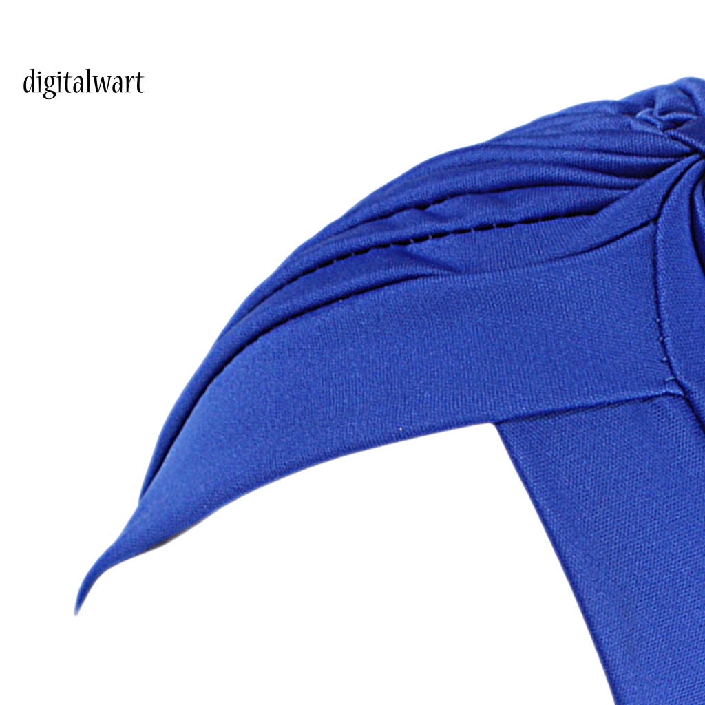 Kỹ Thuật Số| Mũ Turban Xếp Ly Co Giãn Thoáng Khí Chống Tia UV Chống Nắng Không Vành