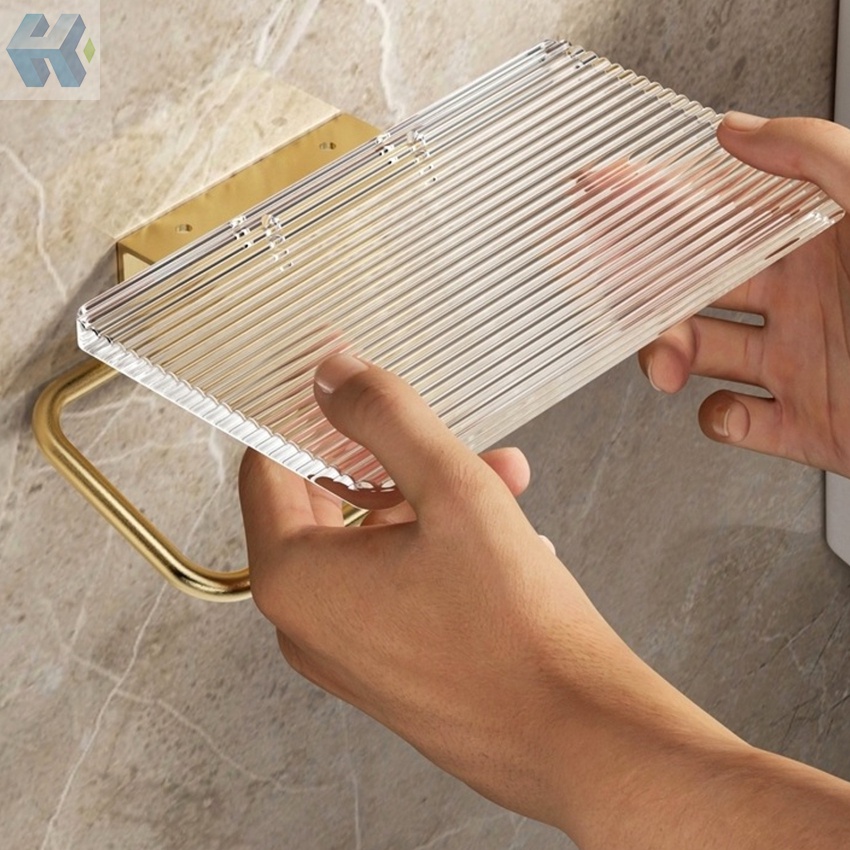 Giá Đỡ Cuộn Giấy Vệ Sinh Gắn Tường Bằng Hợp Kim Nhôm Tiện Dụng Cho Phòng Tắm / Nhà Bếp