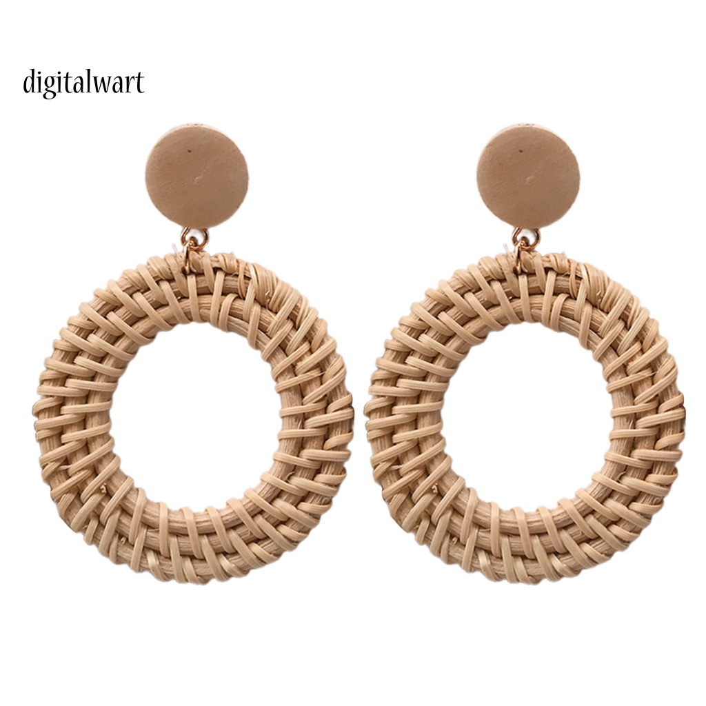 Kỹ Thuật Số| Set 4 Đôi Khuyên Tai Đan Mây Thủ Công Phong Cách Bohemian Dành Cho Nữ