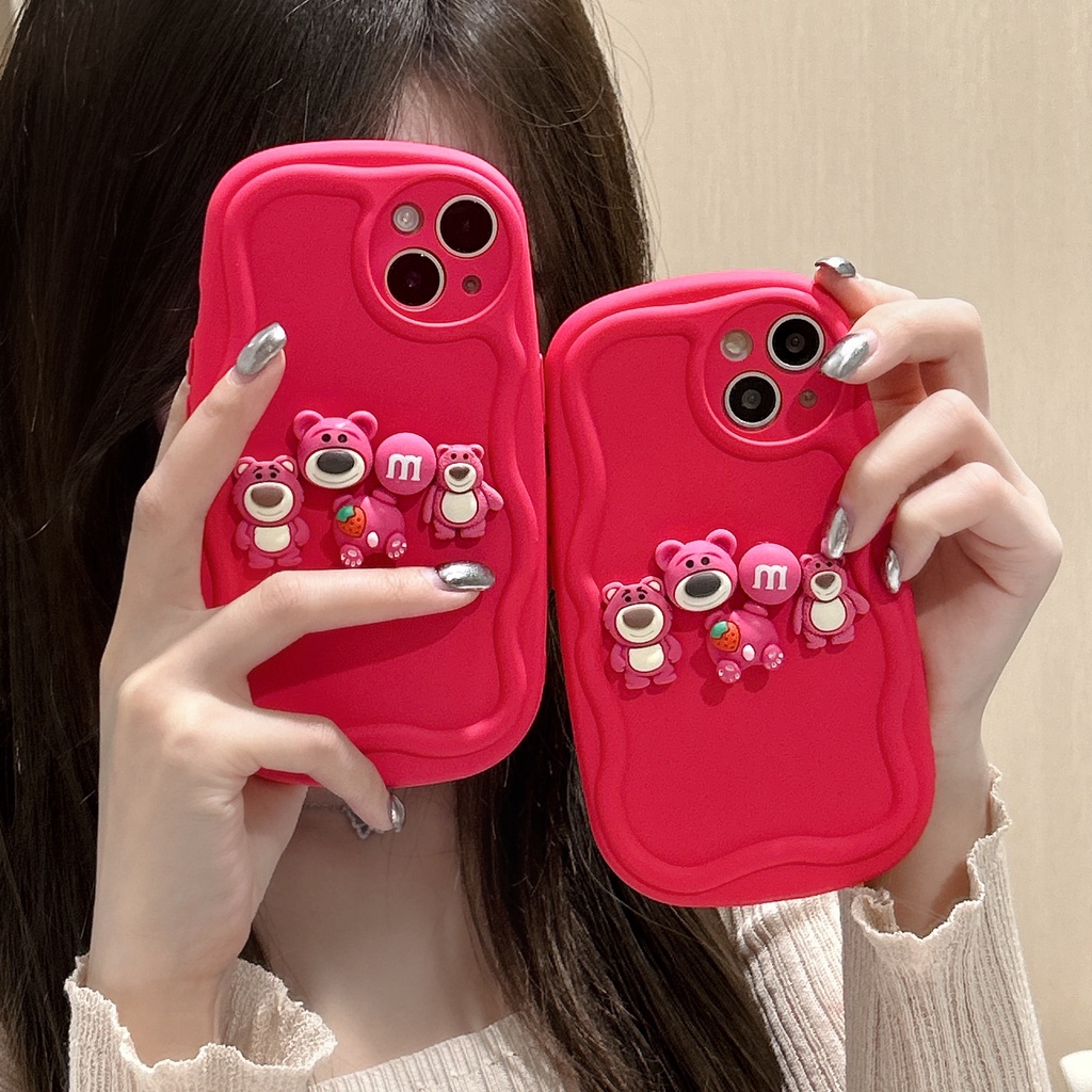 Ốp Điện Thoại Mềm Chống Sốc In Hình Gấu Hoạt Hình Dễ Thương Cho iPhone 14 14PRO max 13 12PRO max 13pro max 11