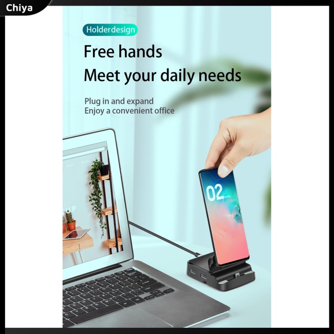 Bộ Đế Sạc Điện Thoại Hub Type-C Sang Hdtv Usb 8 Trong 1