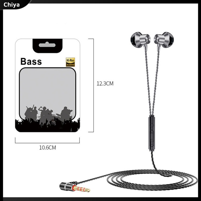 Tai Nghe Nhét Tai Góc Phải 90 Độ Hình Chữ L 3.5mm