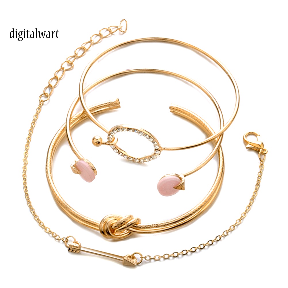 Kỹ Thuật Số| Set 4 Vòng Tay Cá Tính Cho Nữ