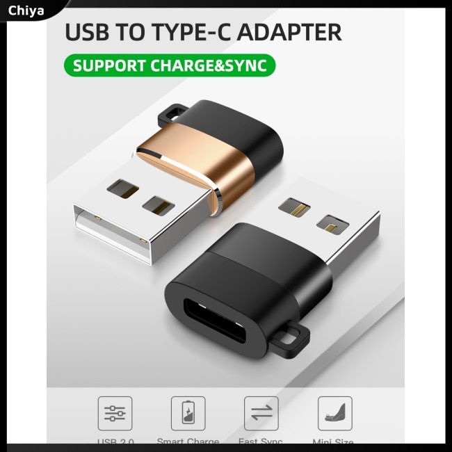 Đầu Chuyển Đổi Cổng Type-c Sang Usb 56k Có Dây Xích Tiện Dụng