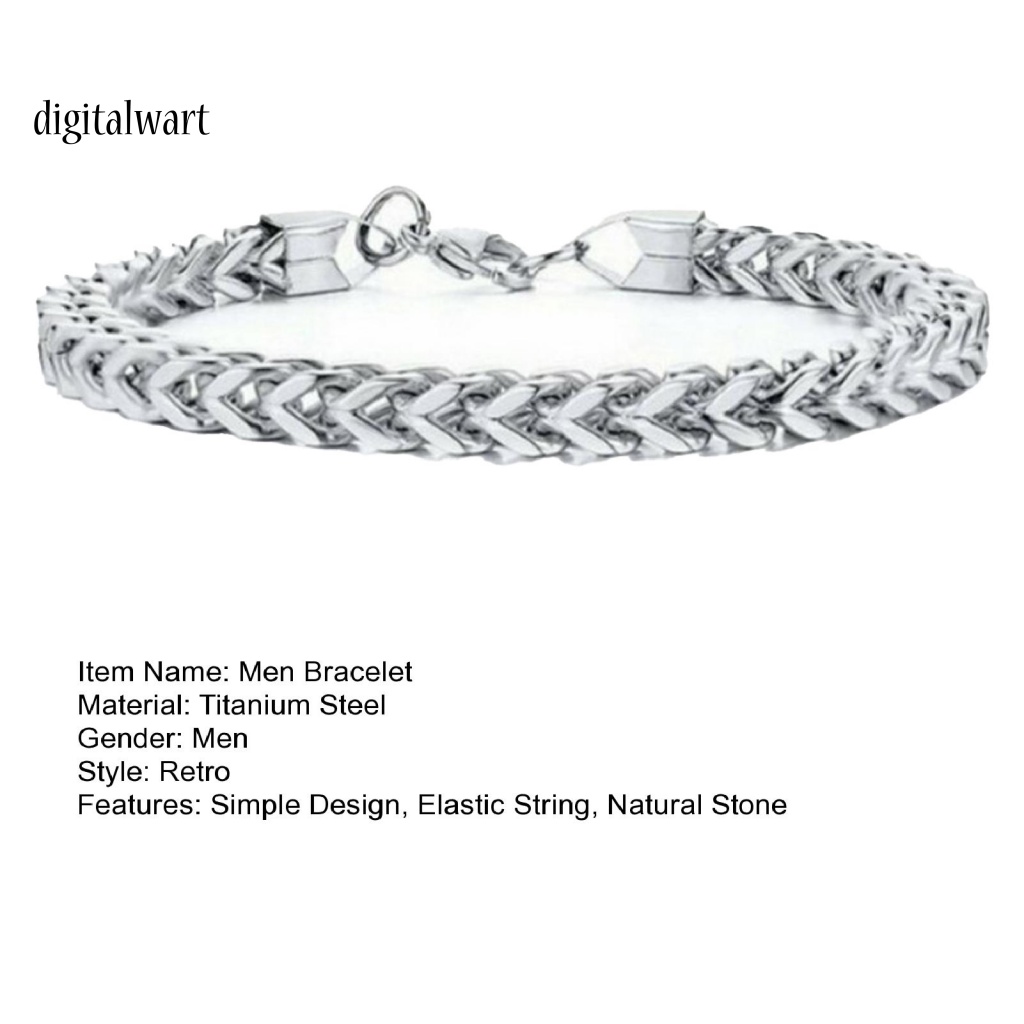 Kỹ Thuật Số| Vòng Đeo Tay Bằng Thép Titan Họa Tiết Xương Rắn Phong Cách Âu Mỹ Cá Tính Thời Trang Cho Nam