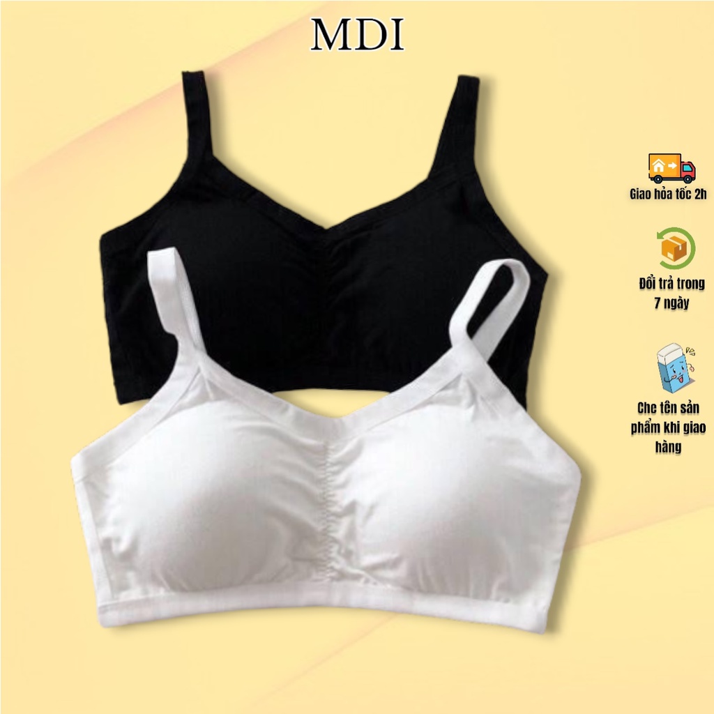 Áo Lá  3 dây cotton co giãn cho học sinh MTD