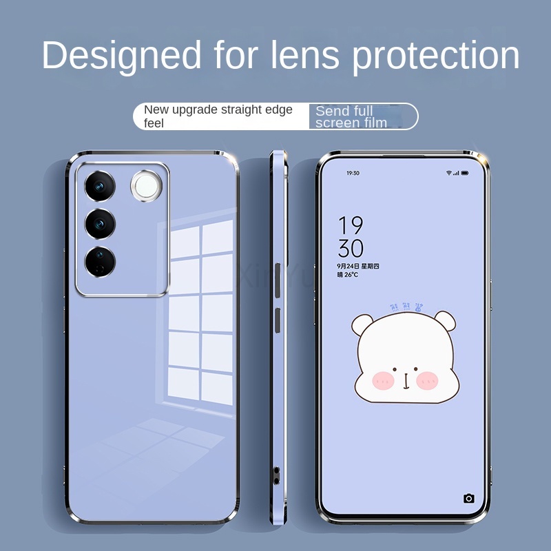 Ốp Điện Thoại Mạ Viền Silicon Sang Trọng Cho Samsung M54 5G M14 M04 M53 M33 M23 M32 M13 M52 M32 M22