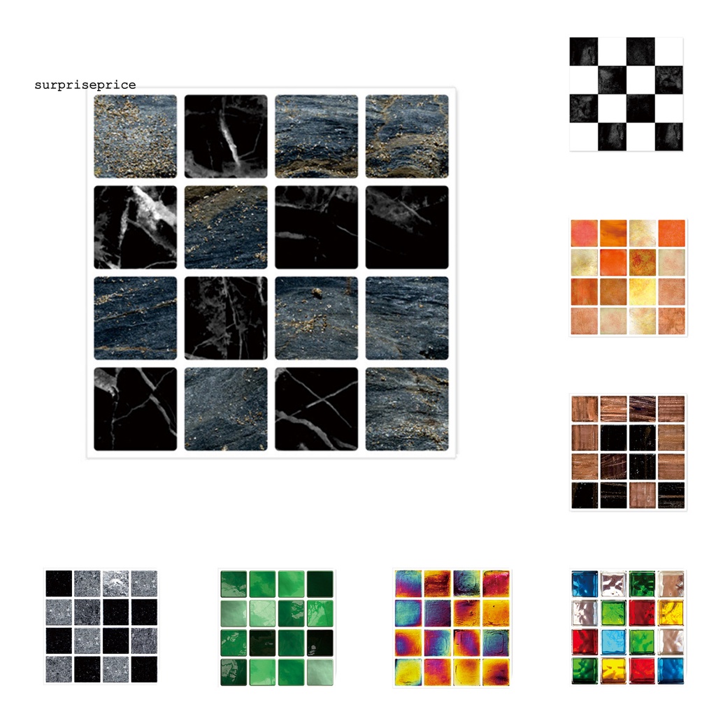 Bộ 10 Miếng Dán Tường Giả Gạch 3D Chống Trầy Có Thể Tháo Rời DIY