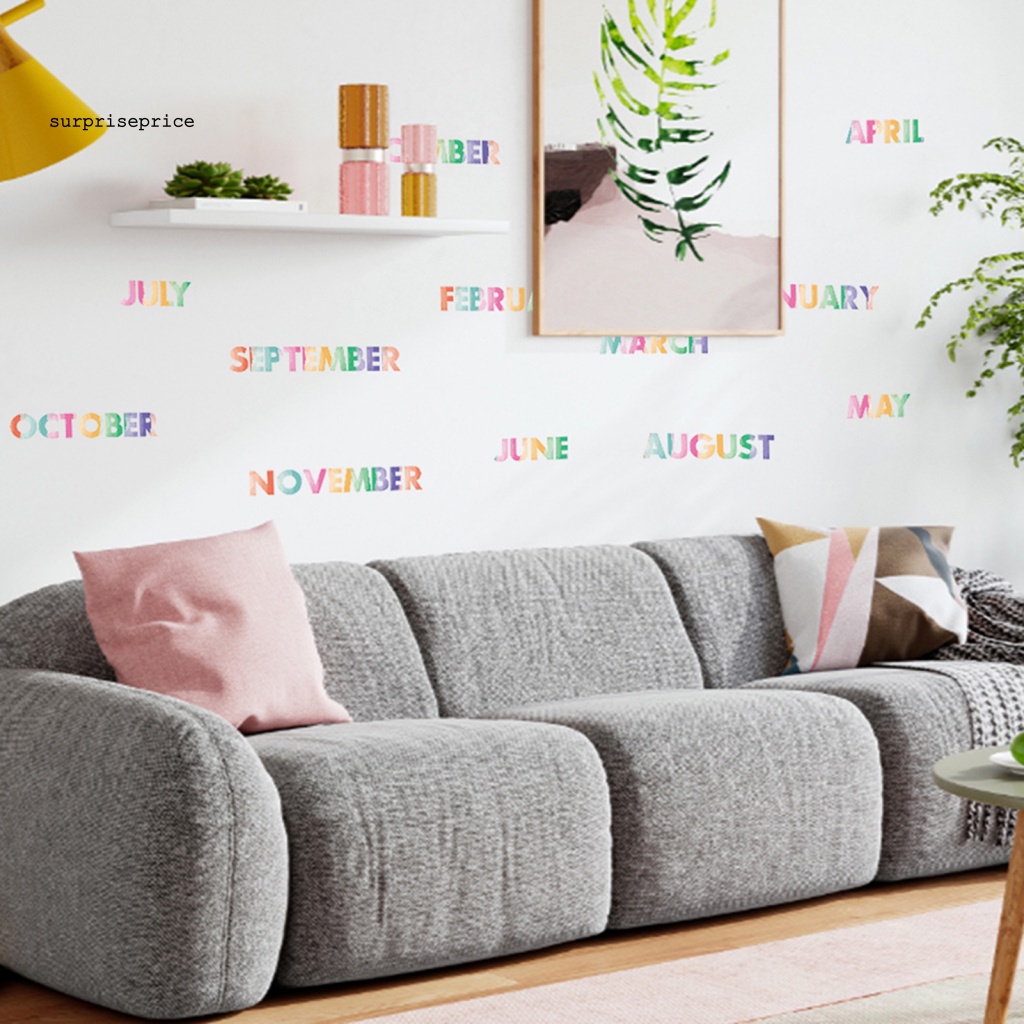 Set 2 Tấm Đề Can Dán Tường 12 Tháng Có Thể Tháo Gỡ Chống Nước Chống Nắng Đa Ứng Dụng