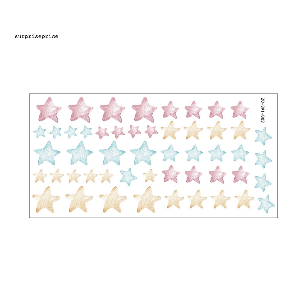 Decal dán tường Tự Dính Không Cặp Nhăn Chống Nước Không Phai Màu Hình Ngôi Sao Nhiều Màu Sắc Trang Trí Nhà Trẻ