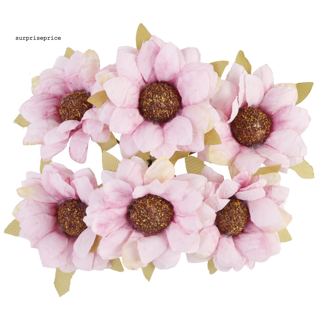 1 Bó Hoa Cúc Nhân Tạo Bằng Lụa Chống Phai Màu Dùng Trang Trí Nhà Cửa DIY