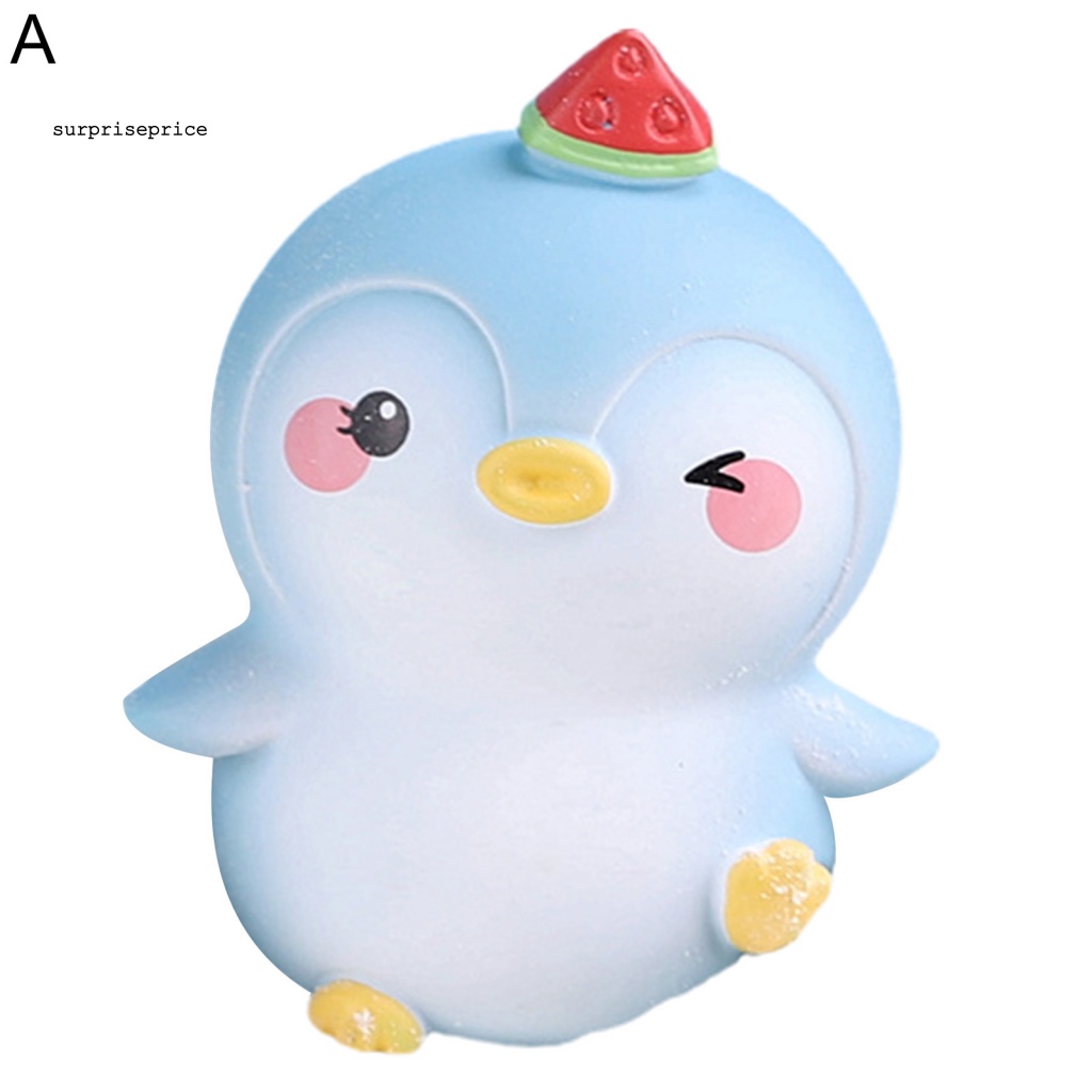 Mô Hình Chim Cánh Cụt Hoạt Hình Mini Bằng Nhựa Resin Trang Trí Bàn Làm Việc