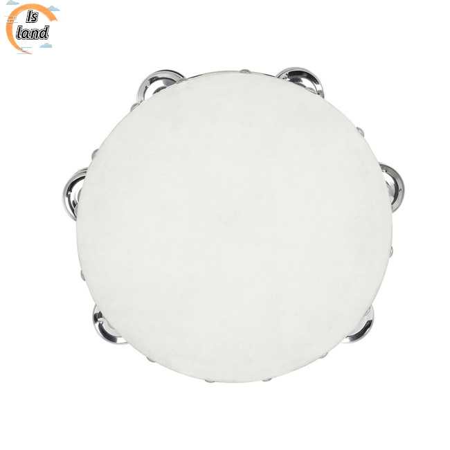 Set 2 Trống Lục Lạc Gỗ Lục Lạc Hai Hàng Kích Thước 6 Inch 8 Inch Dành Cho Trẻ Mẫu Giáo