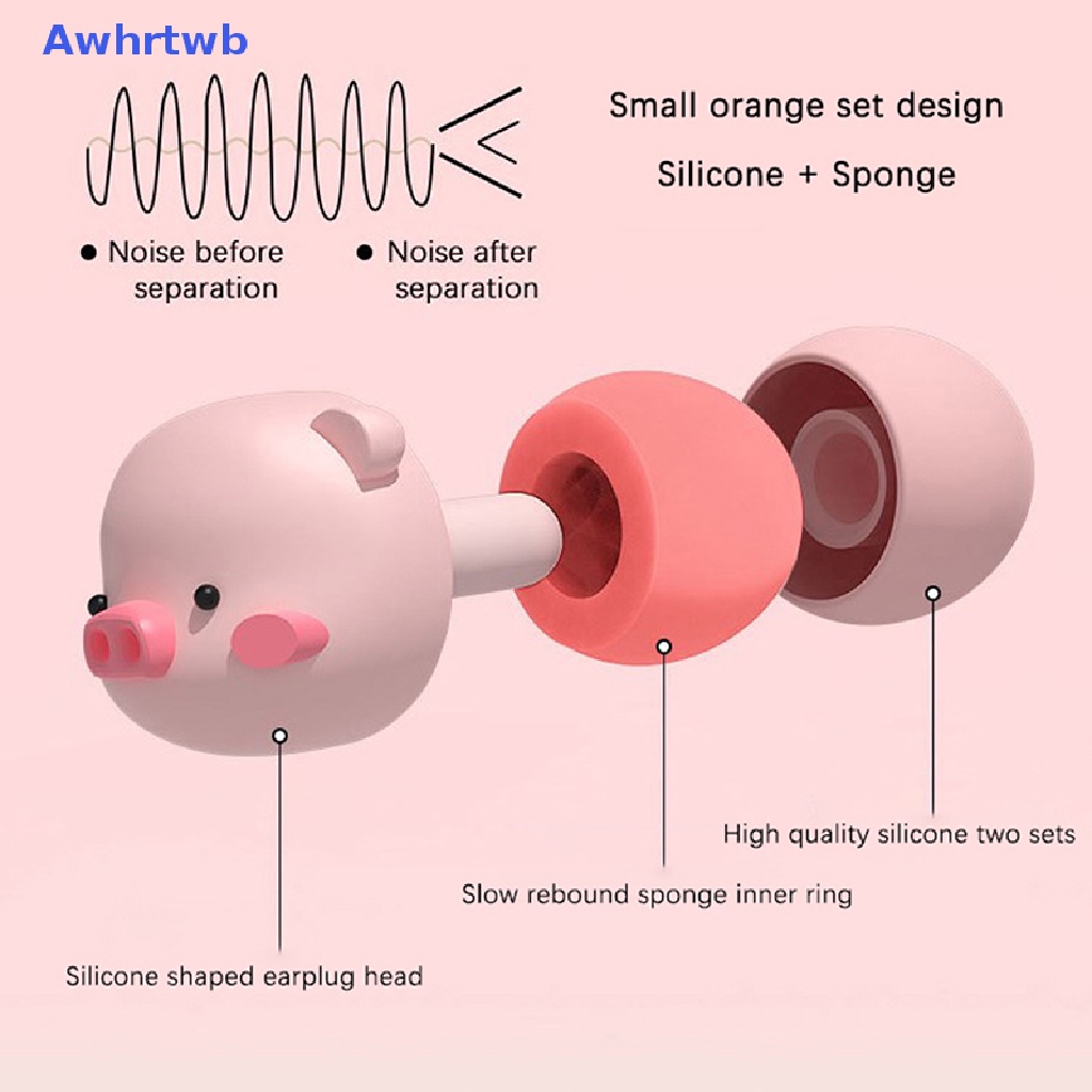Bộ 2 Nút Bịt Tai Chống Tiếng Ồn Bằng Silicon Có Thể Tái Sử Dụng Dùng Khi Ngủ Mới