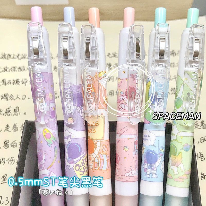 Bút Mực Gel Ngòi 0.5mm Hình Phi Hành Gia Hoạt Hình Sáng Tạo