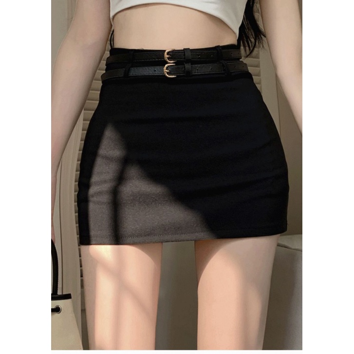 Chân Váy Chữ A Lưng Cao Dáng Ôm Thời Trang Mùa Hè Phong Cách Hàn Quốc Cho Nữ