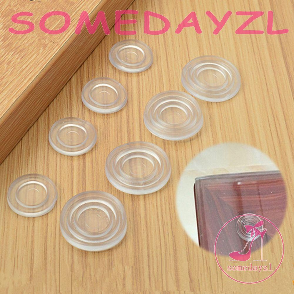 Miếng Đệm Bảo Vệ Chân Ghế Chống Trượt Hình Tròn Bằng Kính Cường Lực Mềm Mại