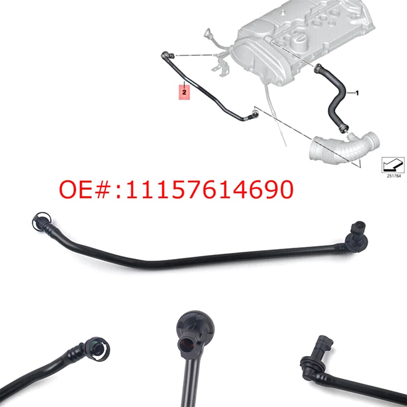 Ống Thông Gió Thoát Khí Cho Xe Hơi Chất Lượng Cao 11157614690 Ốp Bảo Vệ Chìa Khóa Xe Hơi BMW 1 3 F20 F21 F31 F30 F35