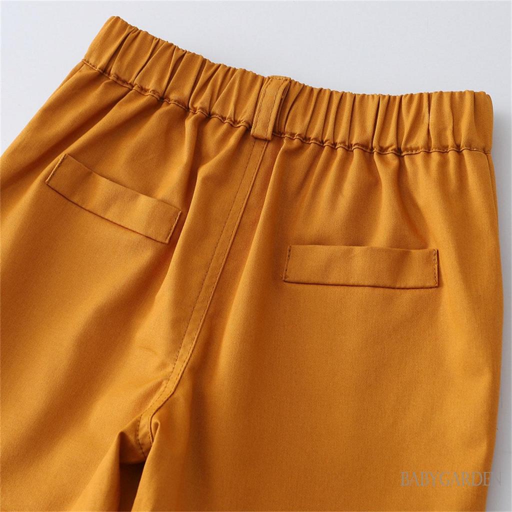 Set Áo Sơ Mi Ngắn Tay Cổ Bẻ + Quần Short In Họa Tiết Hoa Lá Thời Trang Mùa Hè Cho Bé Trai 6 Tháng - 5 Tuổi