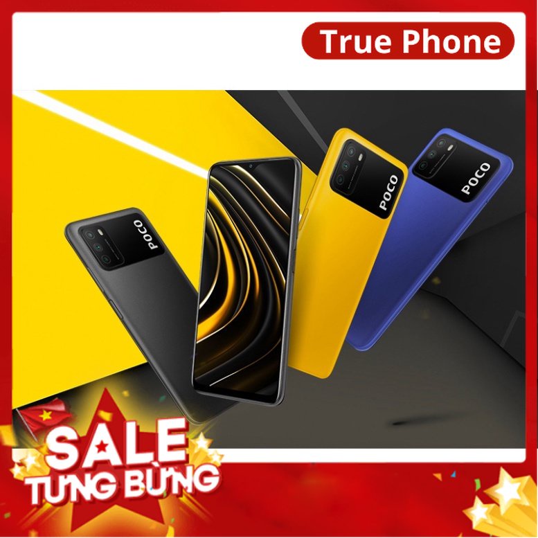 ( sale)Điện thoại Xiaomi POCO M3 (4GB/128GB) Chính hãng mới 100% Có Tiếng Việt - 1 Đổi 1 - Bảo Hành 1 Năm | BigBuy360 - bigbuy360.vn