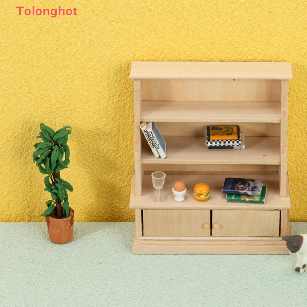 Bộ Ổ Khóa / Tủ Sách Mini Tỉ Lệ 1: 12 Trang Trí Nhà Búp Bê