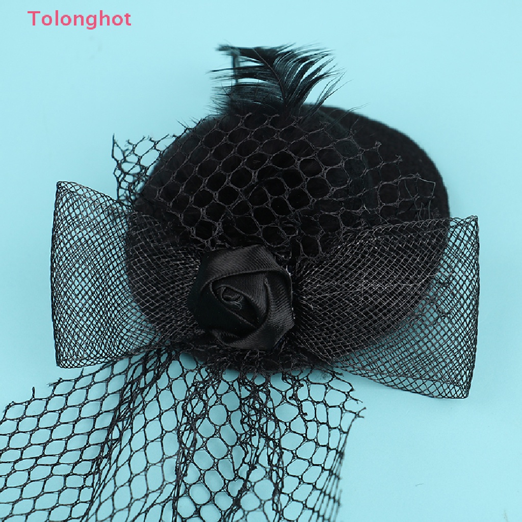 Nón Lưới Đen Trang Trí Nhà Búp Bê Thu Nhỏ 1: 12