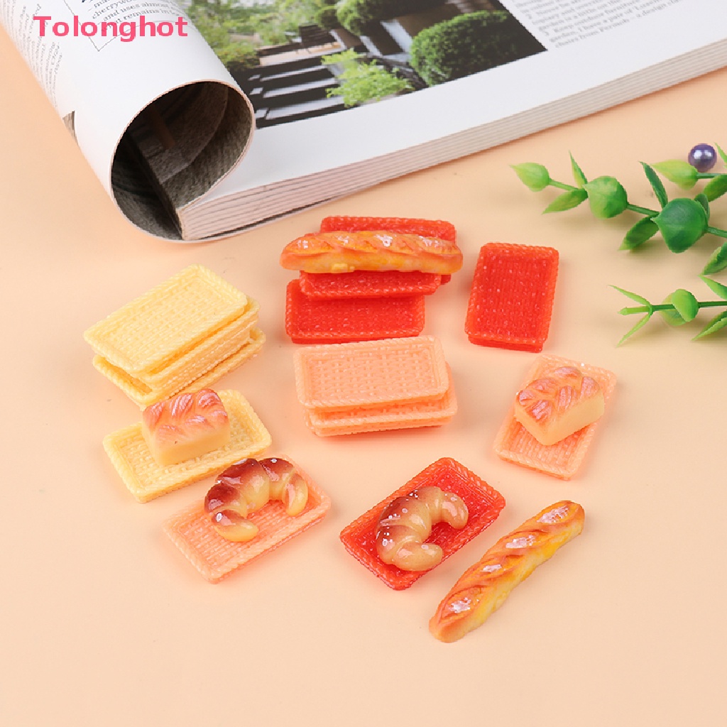 Set 5 Món Đồ Chơi Mô Hình Bánh Mì Mini Trang Trí Nhà Búp Bê