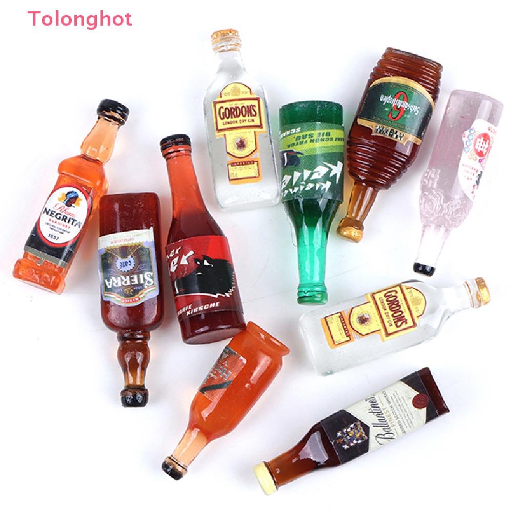 Set 10 Ly Rượu Mini Tỉ Lệ 1: 12 Trang Trí Nhà Búp Bê