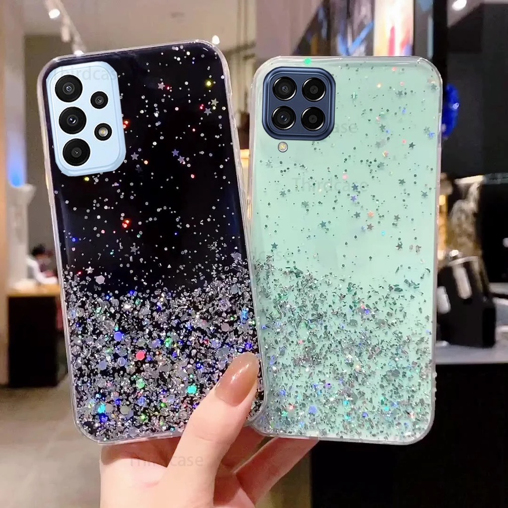 Ốp Điện Thoại Trang Trí Kim Tuyến Cho Samsung A02 A02S A12 A22 A32 A52 A72 M12 4G 5G