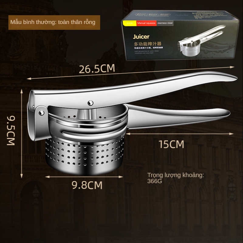 Máy ép nước cam Trái Cây Thủ Công Bằng Thép Không Gỉ 304 Cao Cấp