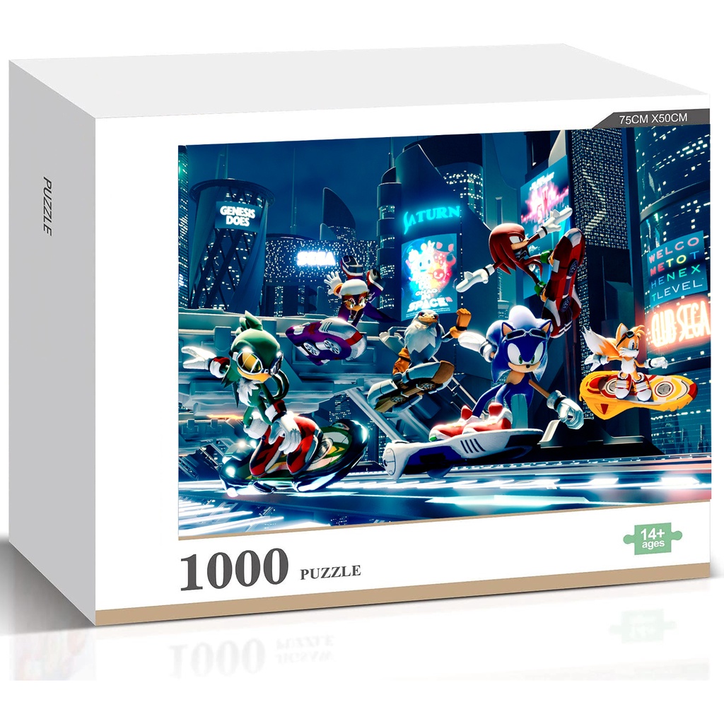Bộ Đồ Chơi Xếp Hình Nhím Sonic 1000 Mảnh Chất Lượng Cao Hỗ Trợ Giáo Dục Bé / Người Lớn