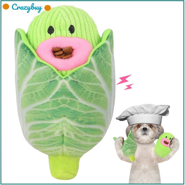 Cr Đồ Chơi Nhồi Bông 2 Trong 1 Hình Bắp Ngô Chống Cắn Phát Âm Thanh Vui Nhộn Cho Thú Cưng Cỡ Nhỏ / Vừa /