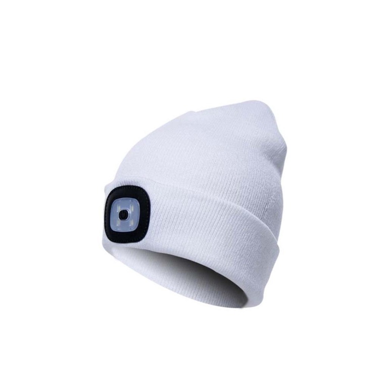 LED Lamp Knitted Hat Night Light Illuminated Warm Cap USB LED Skull Caps