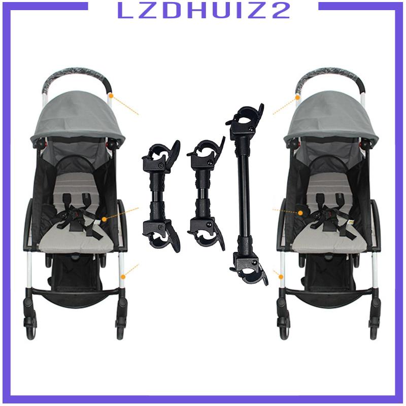 Set 3 Đầu Nối Dù Đôi Màu Đen An Toàn Cho Xe Đẩy Em Bé