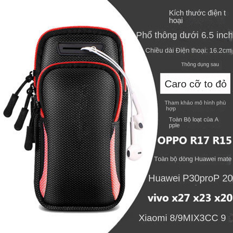 Túi Đựng Điện Thoại Đeo Cánh Tay Bằng Vải Chống Thấm Nước Tiện Dụng Cho Nam Và Nữ