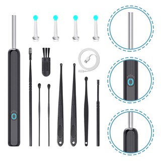 Wireless Otoscope Headphone Cleaner Ear Camera Scoops Wax Remover Earwax Removal