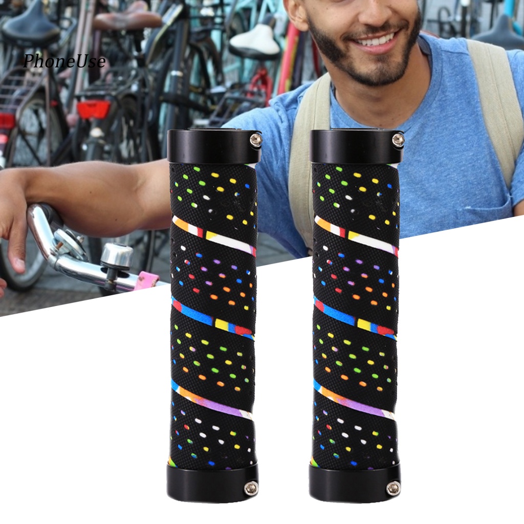 Set 2 Bọc Tay Lái Xe Đạp Bằng PU Chống Sốc / Trượt Tiện Dụng