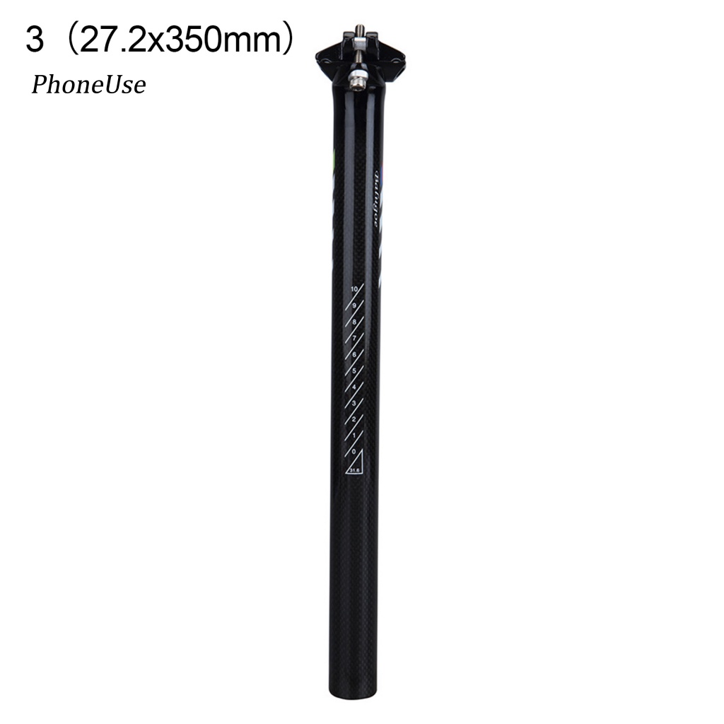 Ống Đỡ Yên Xe Đạp Thẳng Bằng PU Sợi Carbon Nhiều Kích Thước