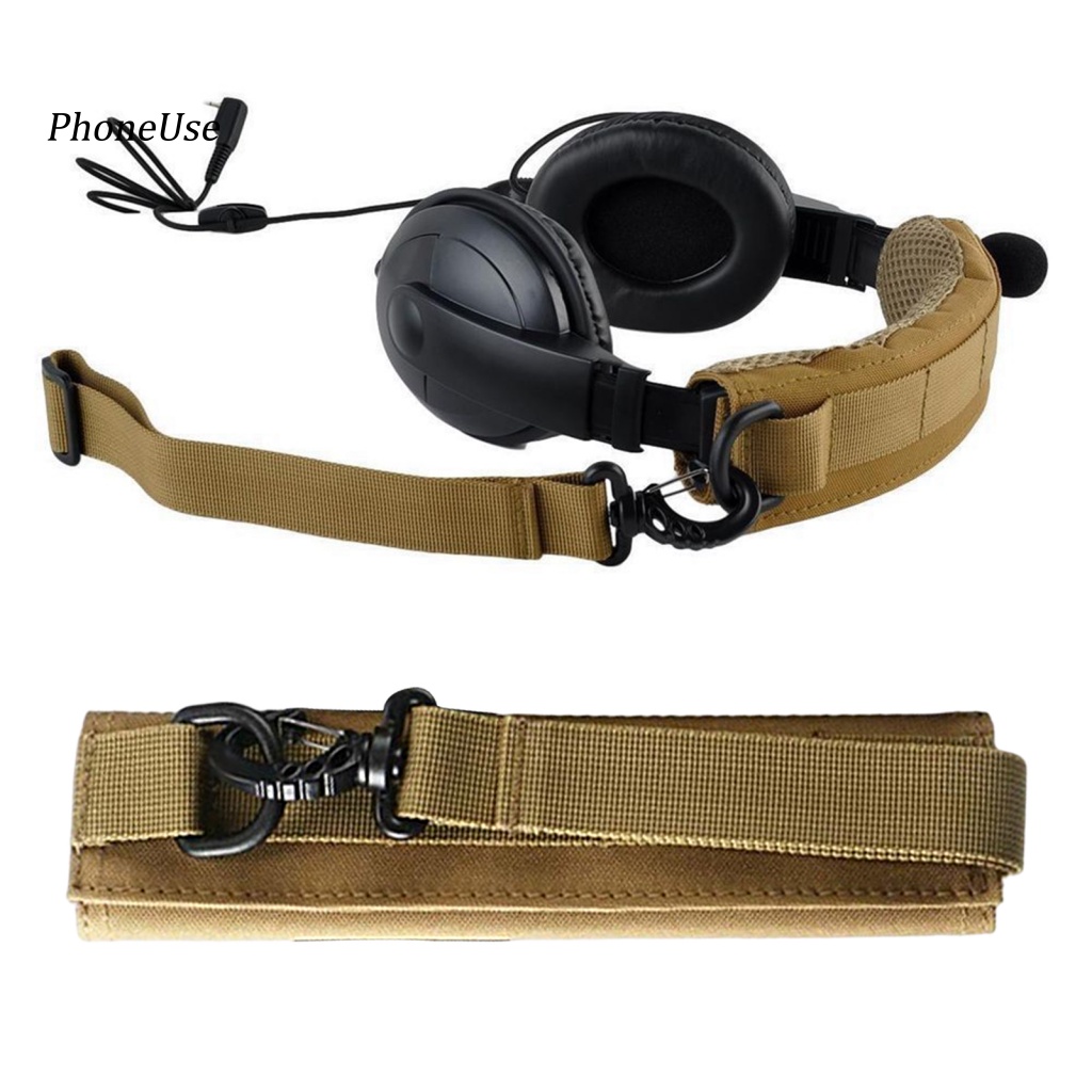 Pu Băng Đô Vải Mềm Màu Trơn Họa Tiết Rằn Ri Chống Mài Mòn Chống Thấm Nước Bảo Vệ Tai Nghe