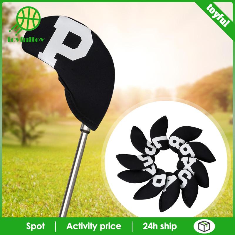 Set 10 Vỏ Bọc Bảo Vệ Đầu Gậy Đánh Golf Bằng Sắt Chuyên Dụng