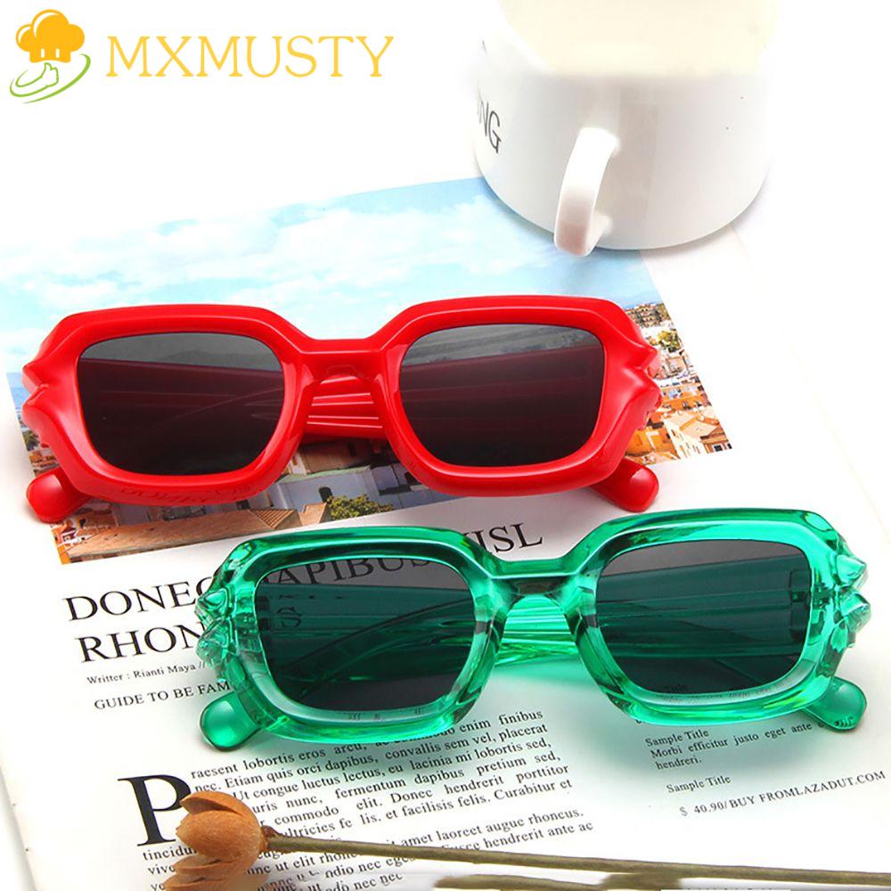 Kính Mát Gọng Vuông Chống Bức Xạ / Tia UV Phong Cách Hàn Quốc Thời Trang Cho Nam Và Nữ