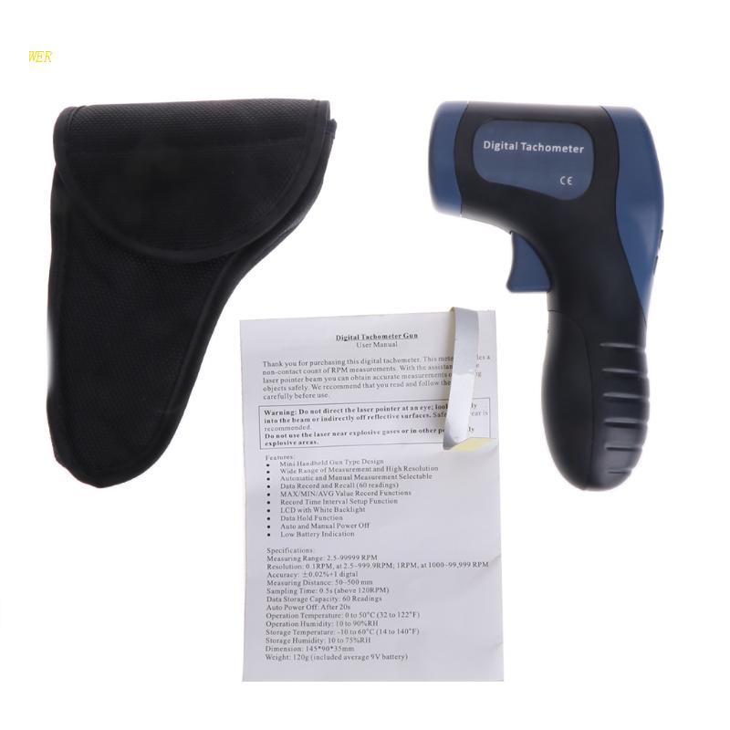 Đồng Hồ Đo Tốc Độ Động Cơ RPM Kỹ Thuật Số LCD