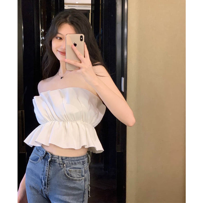 Áo Croptop Dáng Ôm Màu Sắc Thời Trang Quyến Rũ Cho Nữ