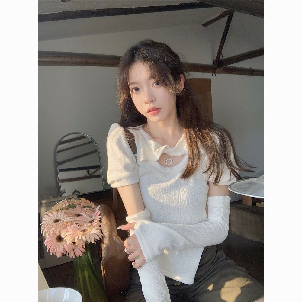 Áo Thun Tay Phồng Thiết Kế Mới Thời Trang Mùa Hè 2023 Dành Cho Nữ