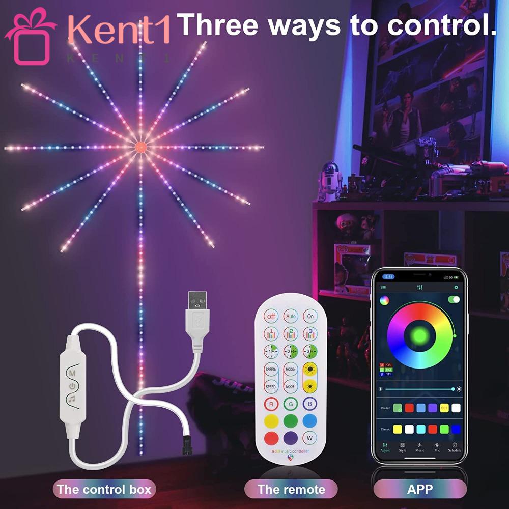 1 Dây Đèn LED Pháo Hoa Trang Trí Giáng Sinh Kèm Remote Điều Khiển