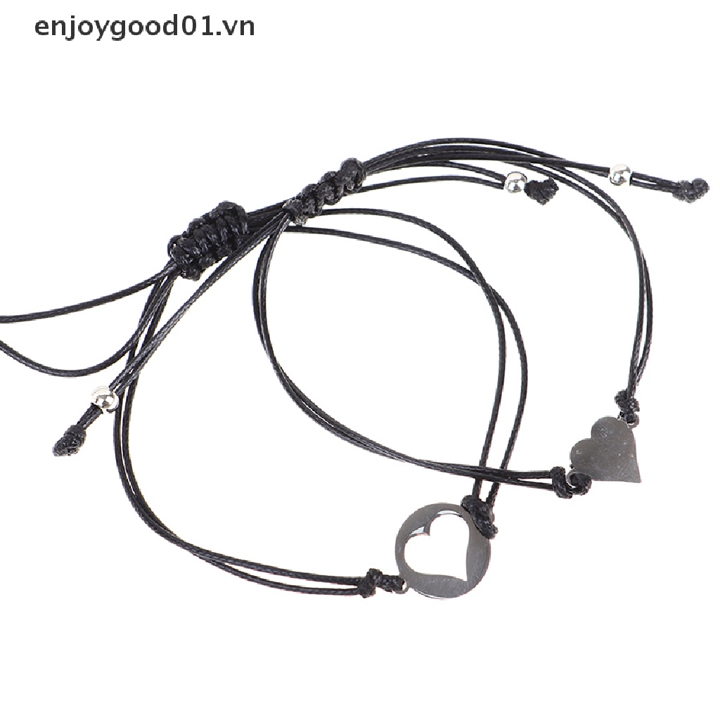 Bộ 2 Vòng Tay Bằng Thép Không Gỉ Phù Hợp Cho Mẹ Và Con Gái