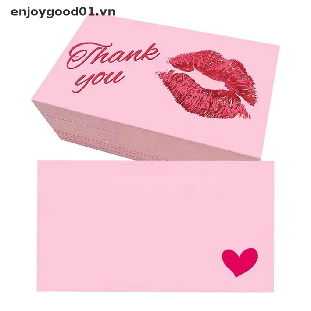 Set 50 Tấm Thiệp Chúc Mừng In Chữ Thank You for Your Order