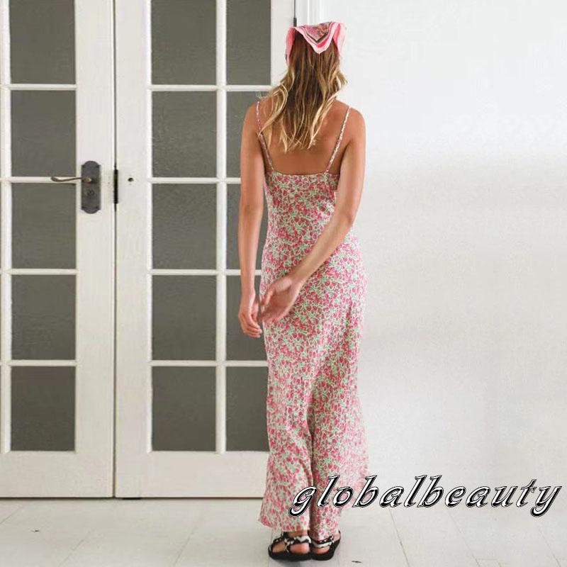 Đầm Hai Dây Họa Tiết Hoa Thời Trang Mùa Hè Cho Nữ